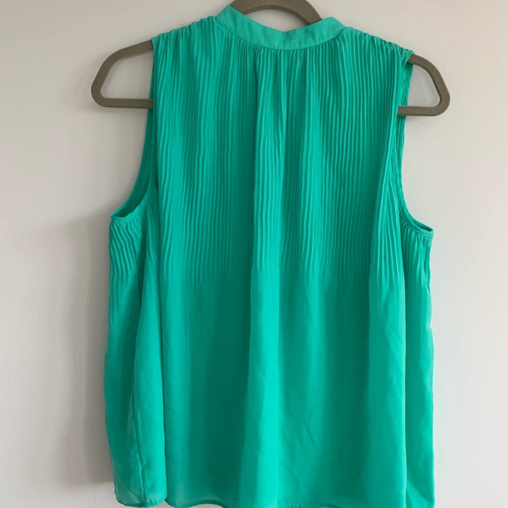 Kaari blue chiffon sleeveless top